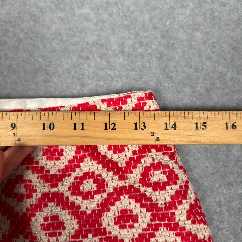 Ann Taylor LOFT Geometric Mini Skirt Size 6 Preppy Office Career Academia - Picture 2 of 8
